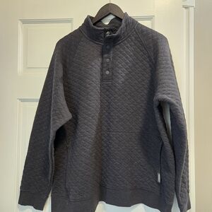 Men's Gray Quilted Sweater